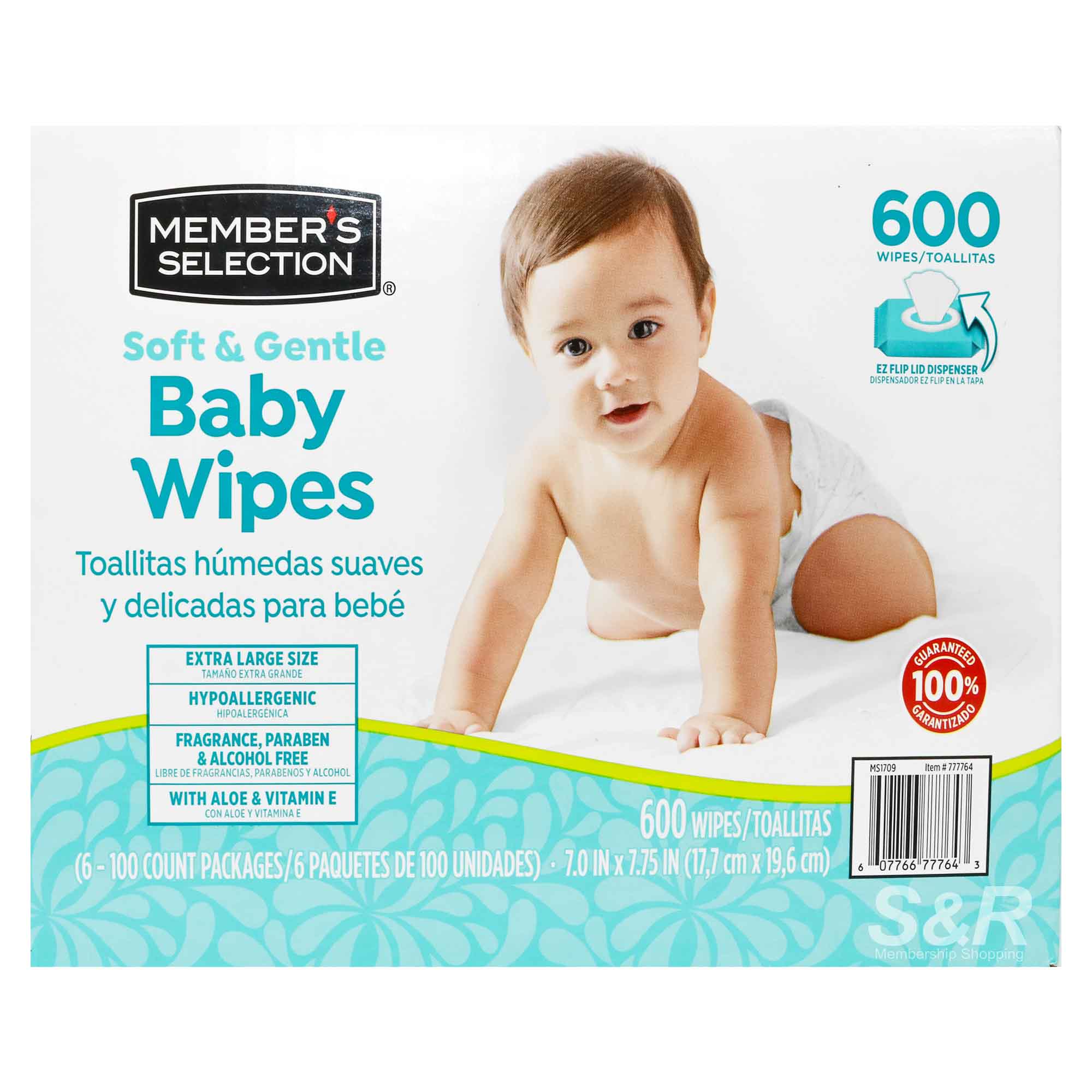 Member's Selection Soft and Gentle Baby Wipes 600 sheets